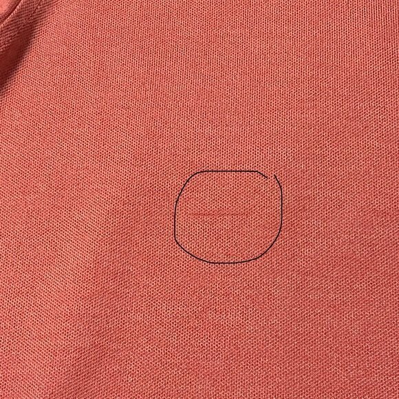 FootJoy Men’s Athletic Fit Solid PoloShirt SZ L, Salmon w/tiny unnoticeable mark - Picture 7 of 9